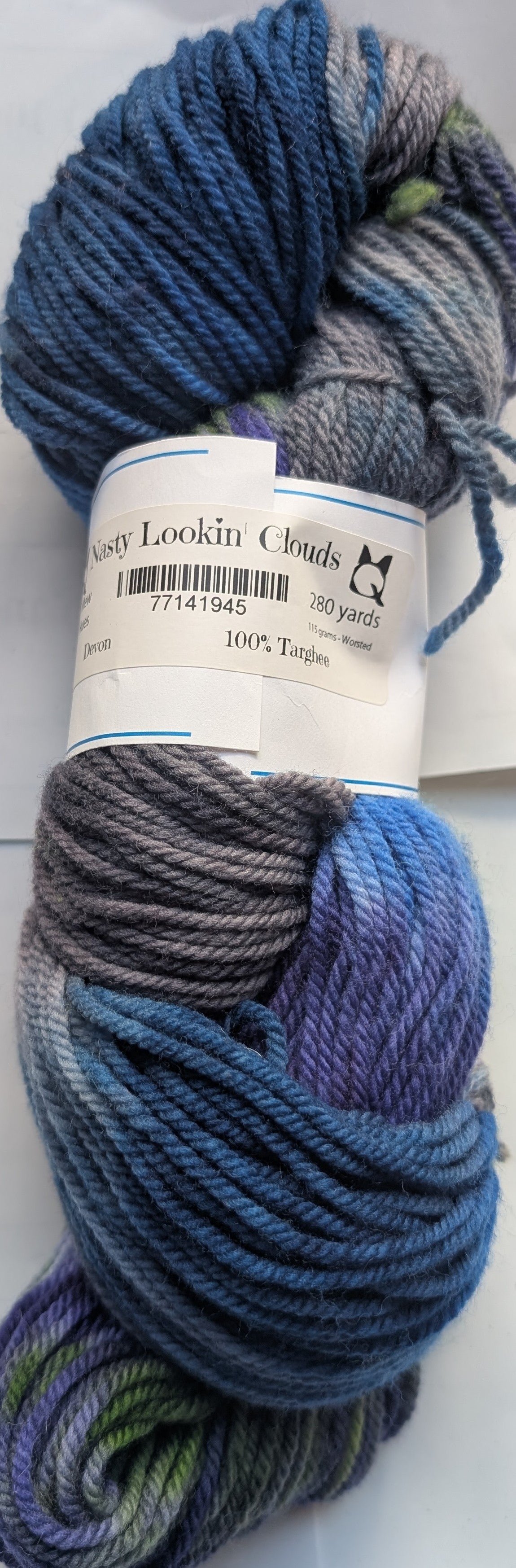 Nasty Lookin' Clouds - Yarn (DYED TO ORDER)