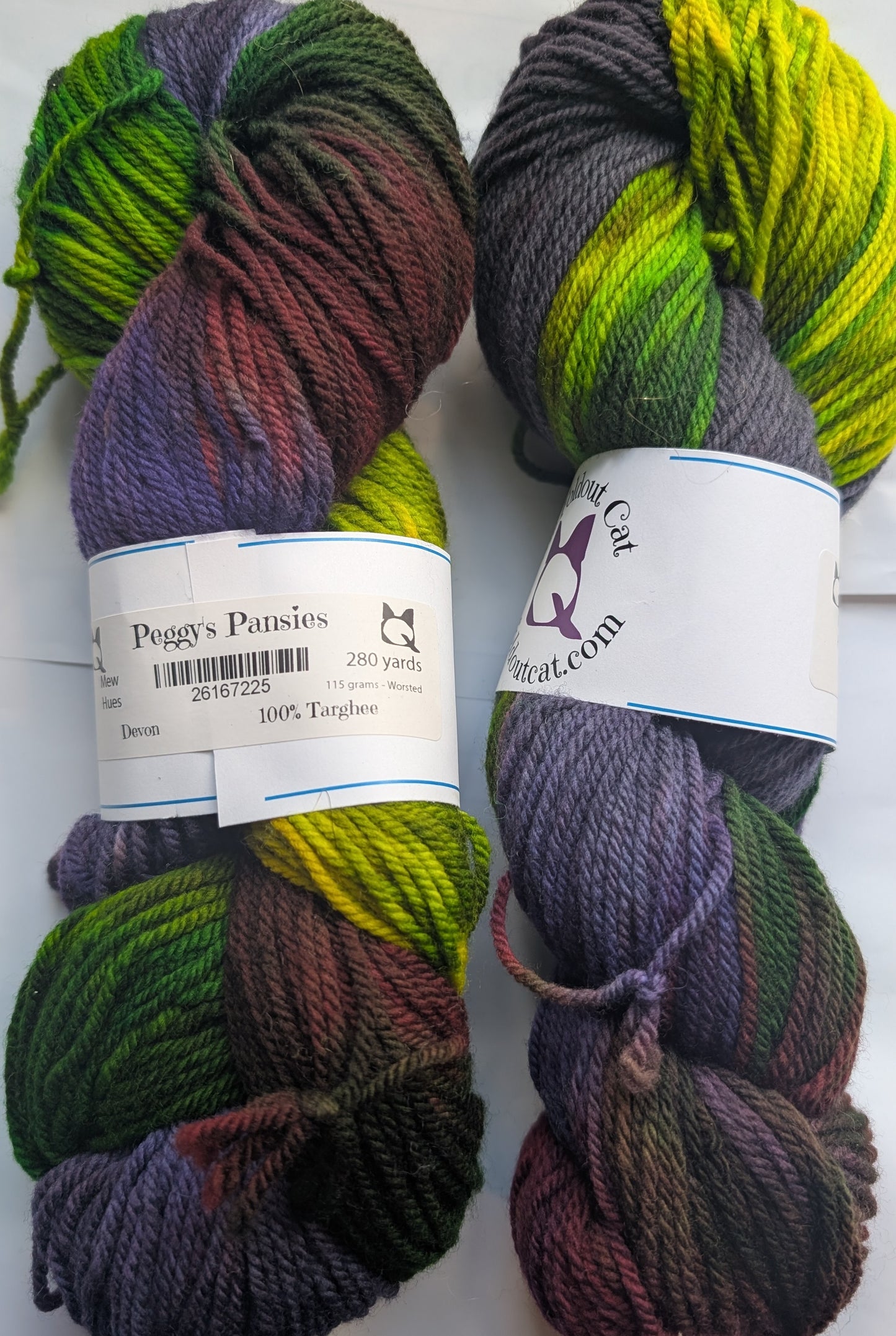 Peggy's Pansies - Yarn (DYED TO ORDER)