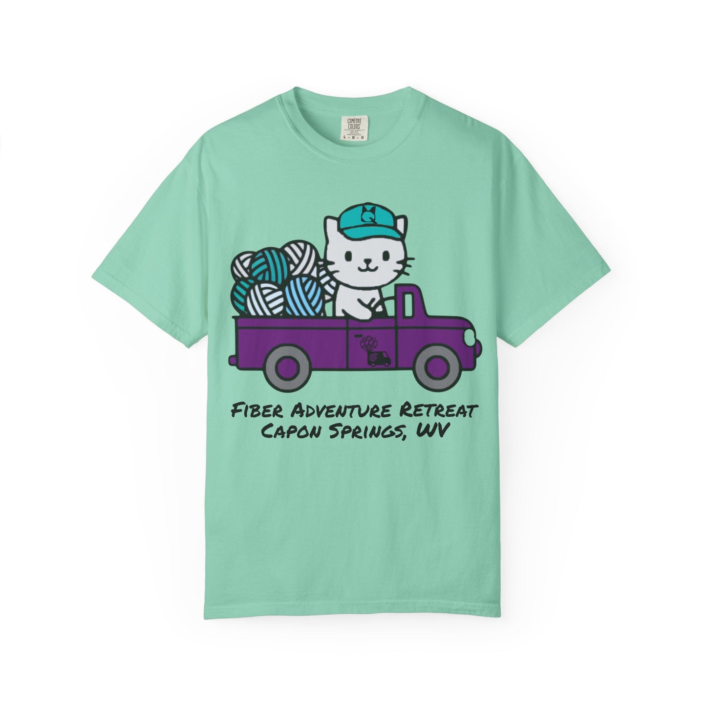 Fiber Adventure Retreat 2026 — Garment-Dyed T-Shirt (Capon Springs, WV)