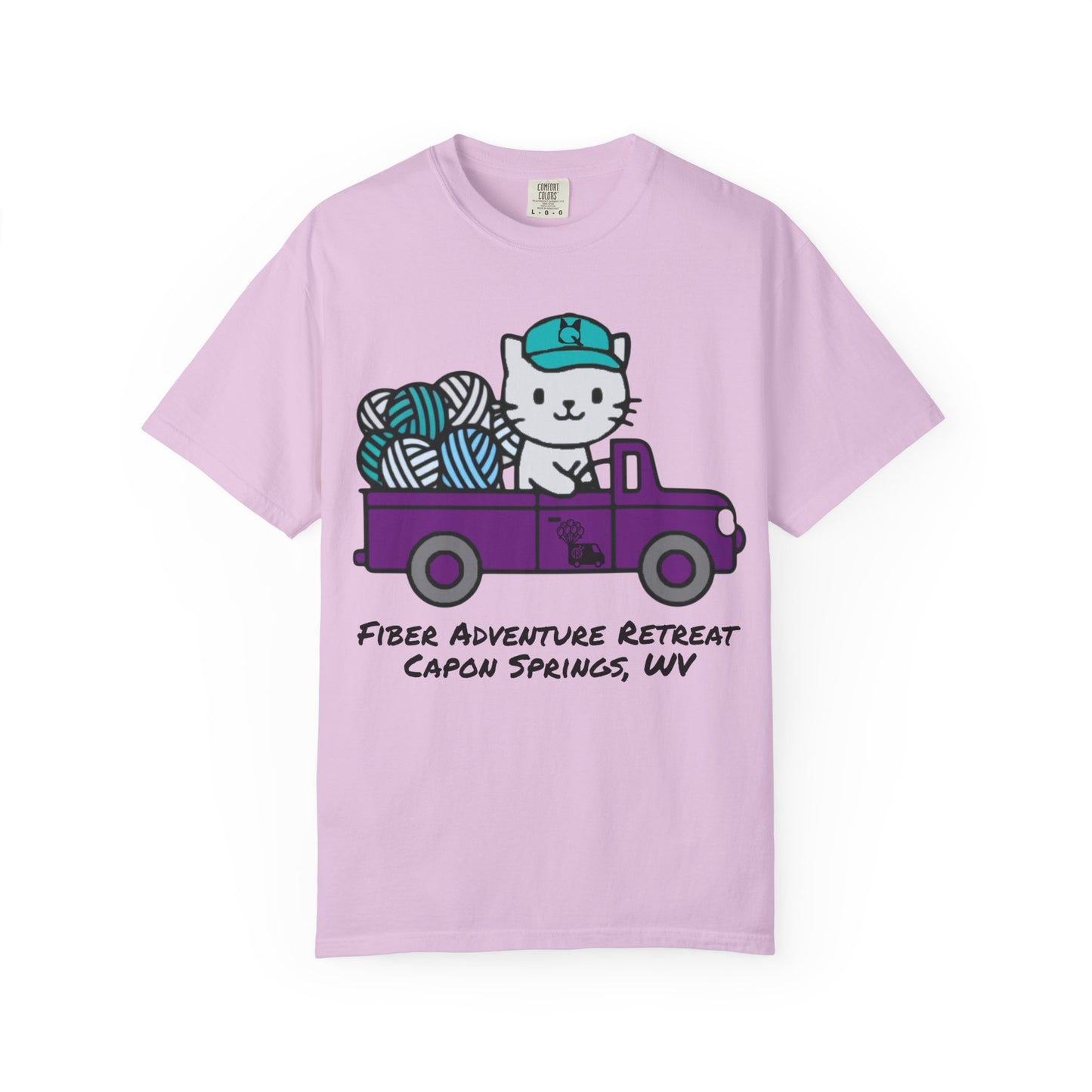 Fiber Adventure Retreat 2026 — Garment-Dyed T-Shirt (Capon Springs, WV)