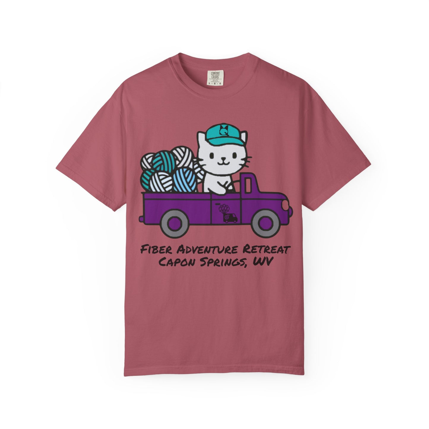 Fiber Adventure Retreat 2026 — Garment-Dyed T-Shirt (Capon Springs, WV)