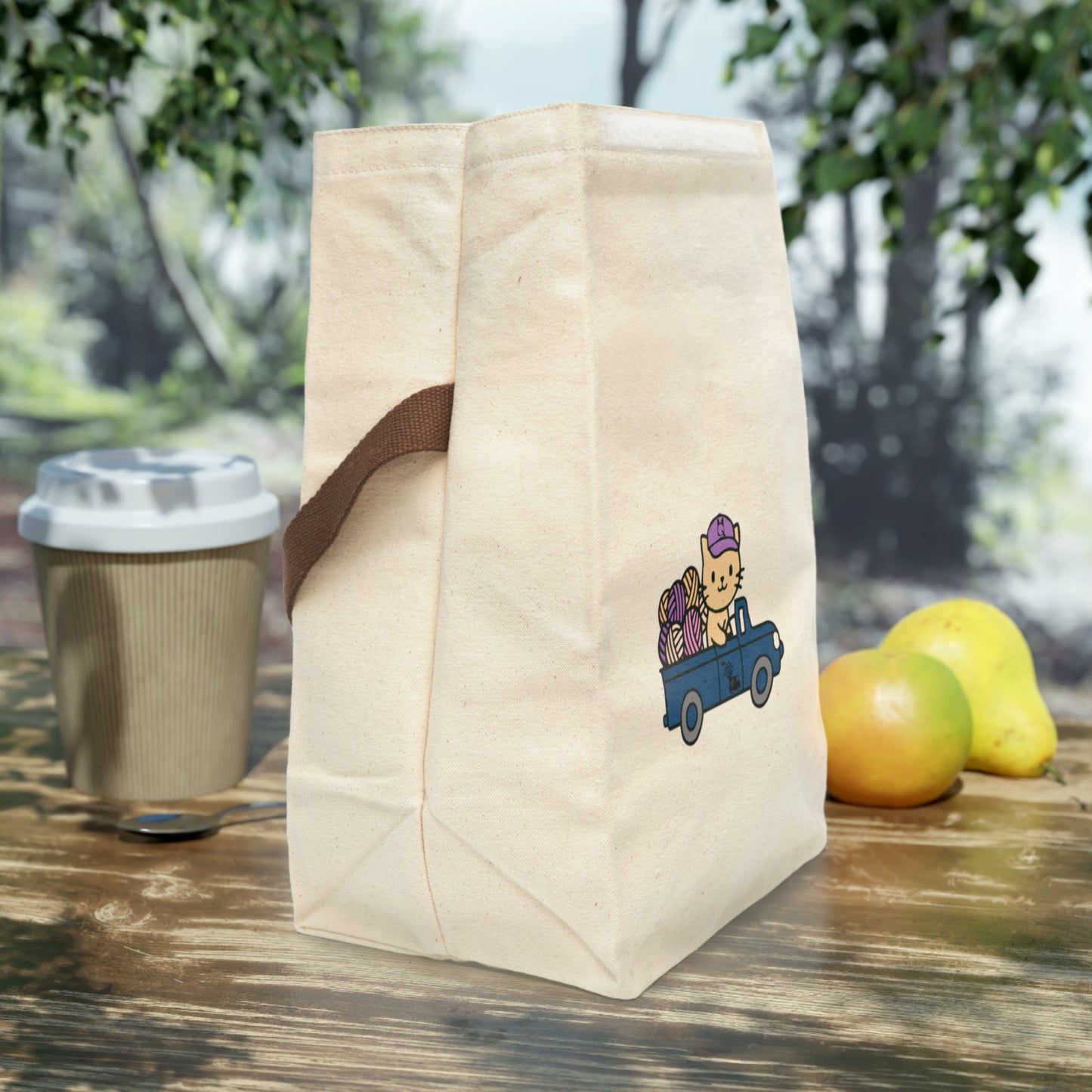 Canvas Lunch (or Yarn) Bag