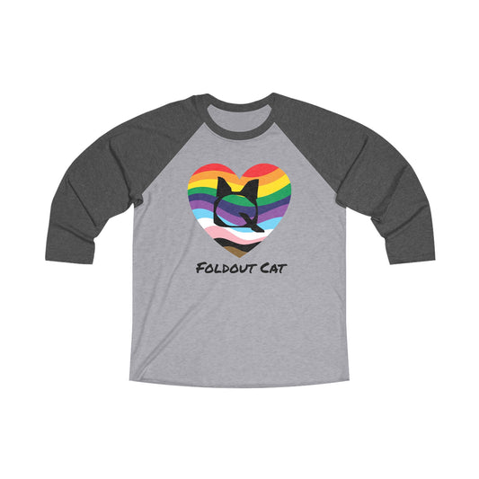 Foldout Cat Q Pride Heart Shirt