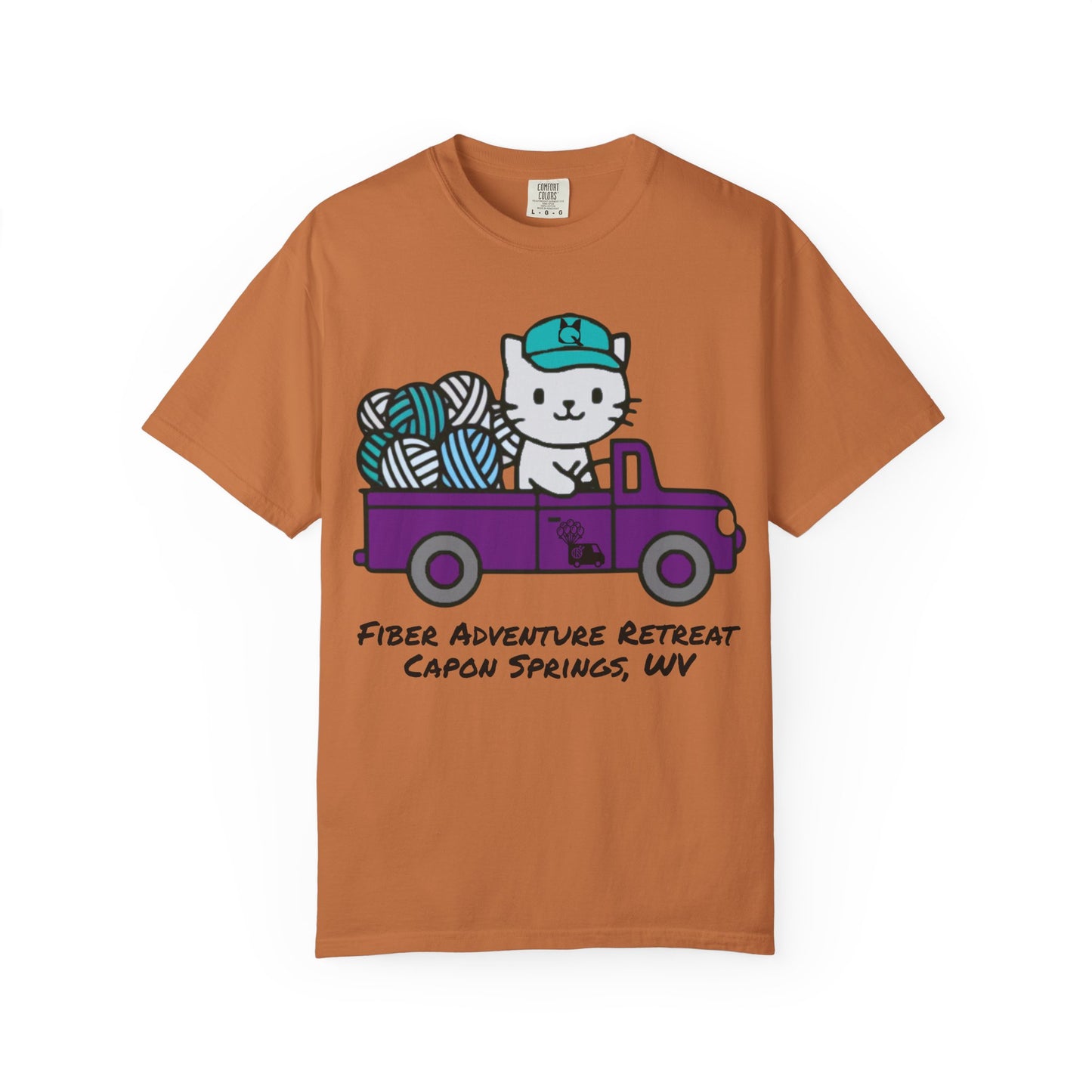 Fiber Adventure Retreat 2026 — Garment-Dyed T-Shirt (Capon Springs, WV)