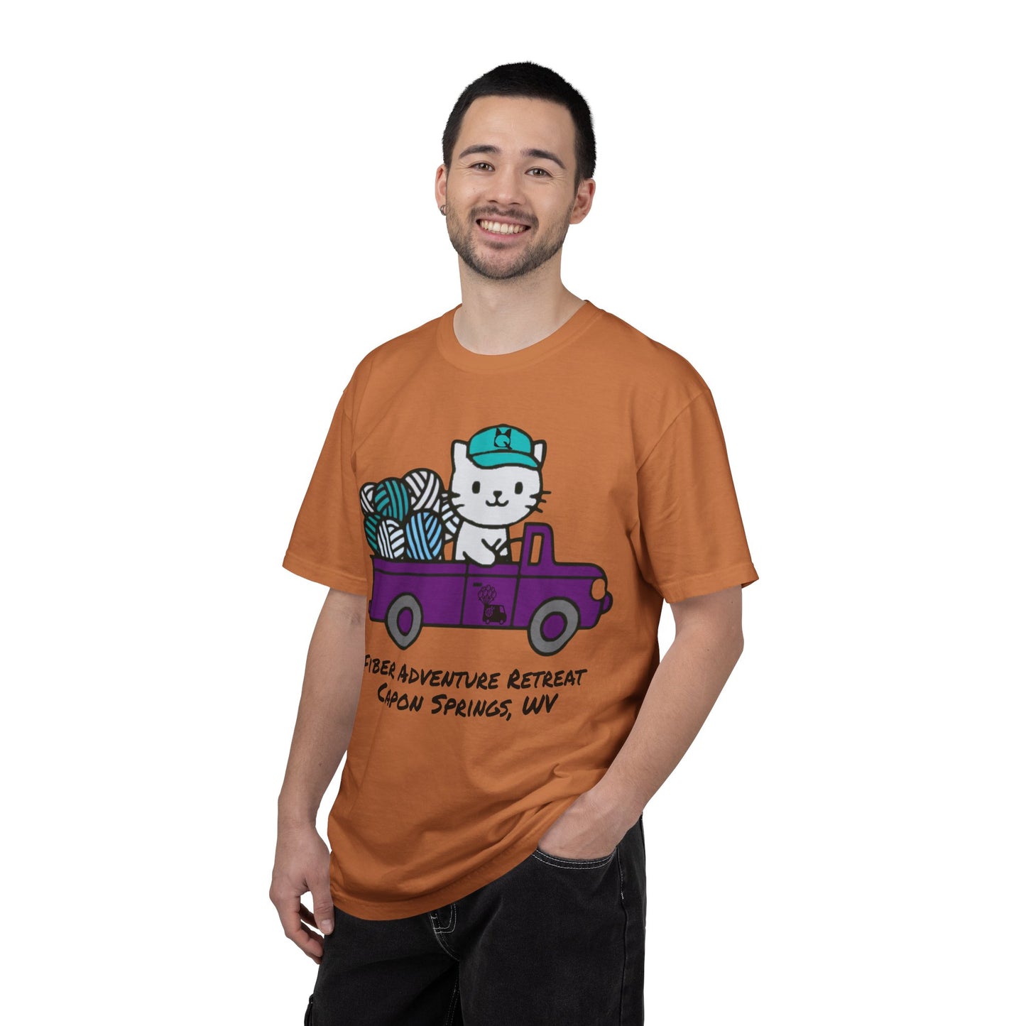 Fiber Adventure Retreat 2026 — Garment-Dyed T-Shirt (Capon Springs, WV)