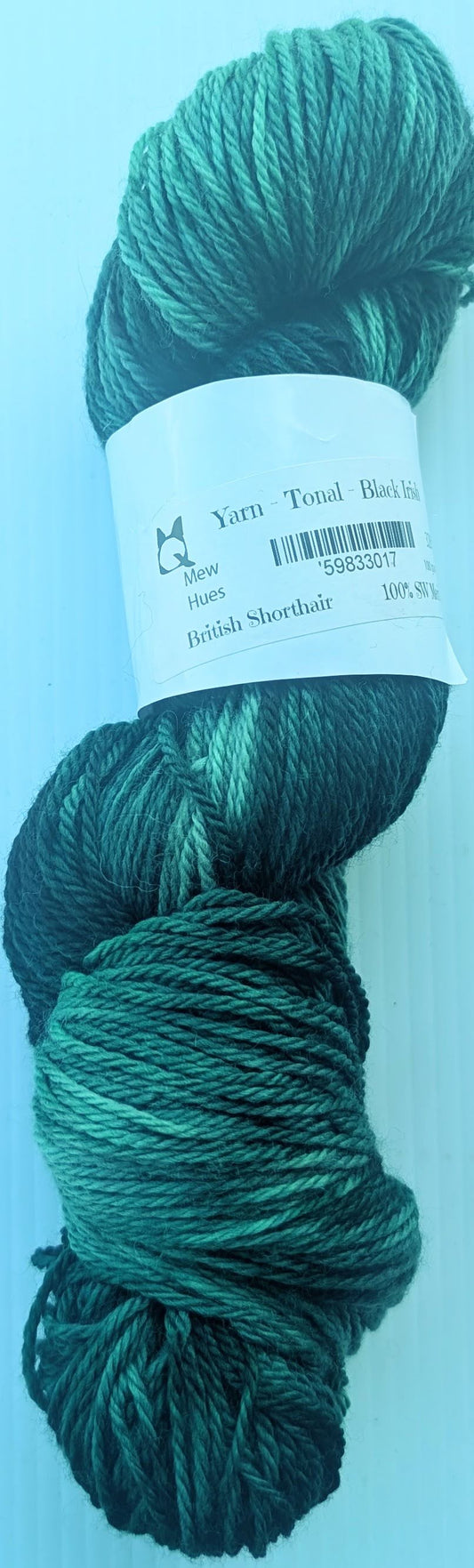 Black Irish - Yarn (DYED TO ORDER)