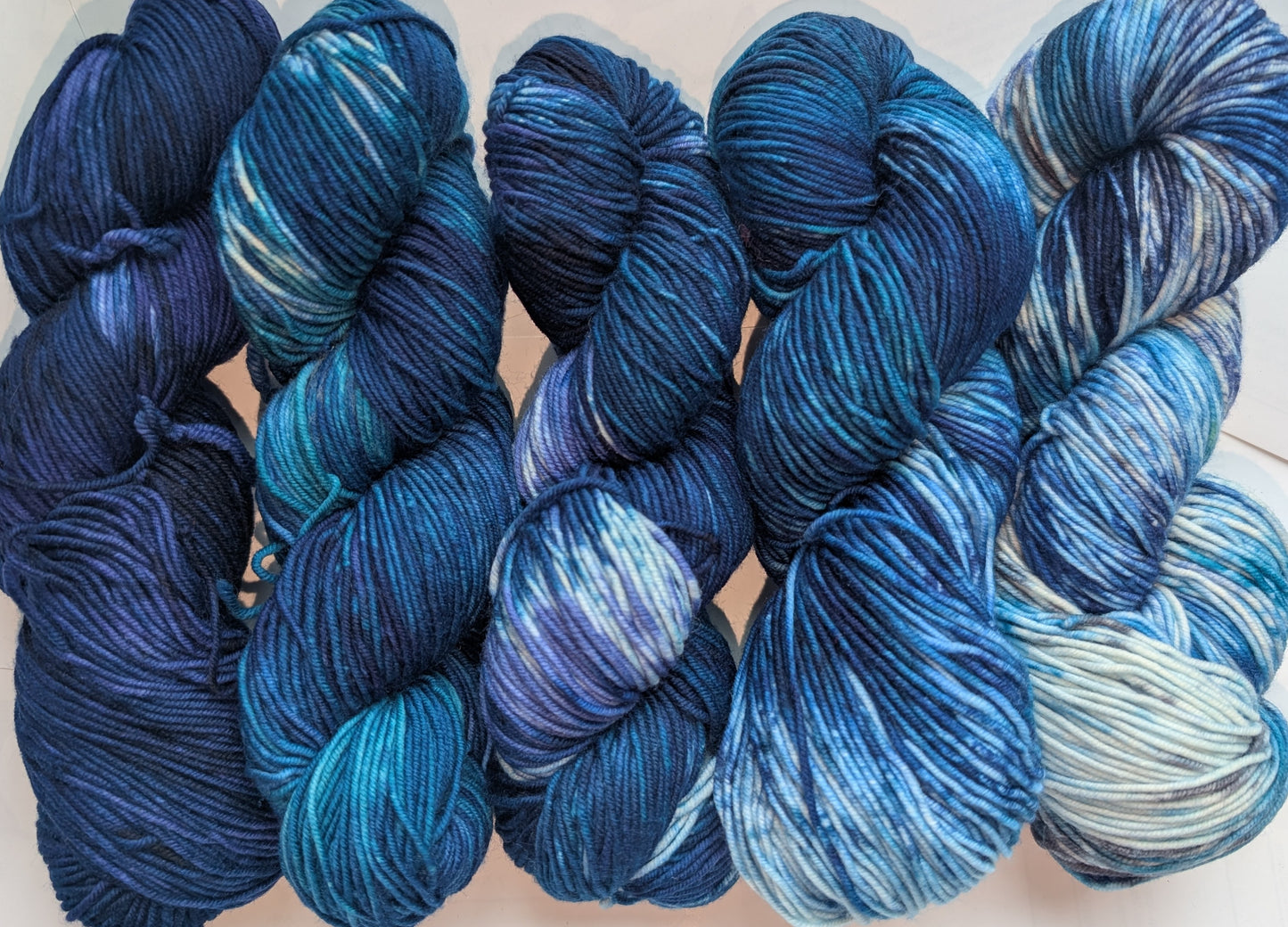 Iceberg at Night - Yarn Littermates (DYED TO ORDER)