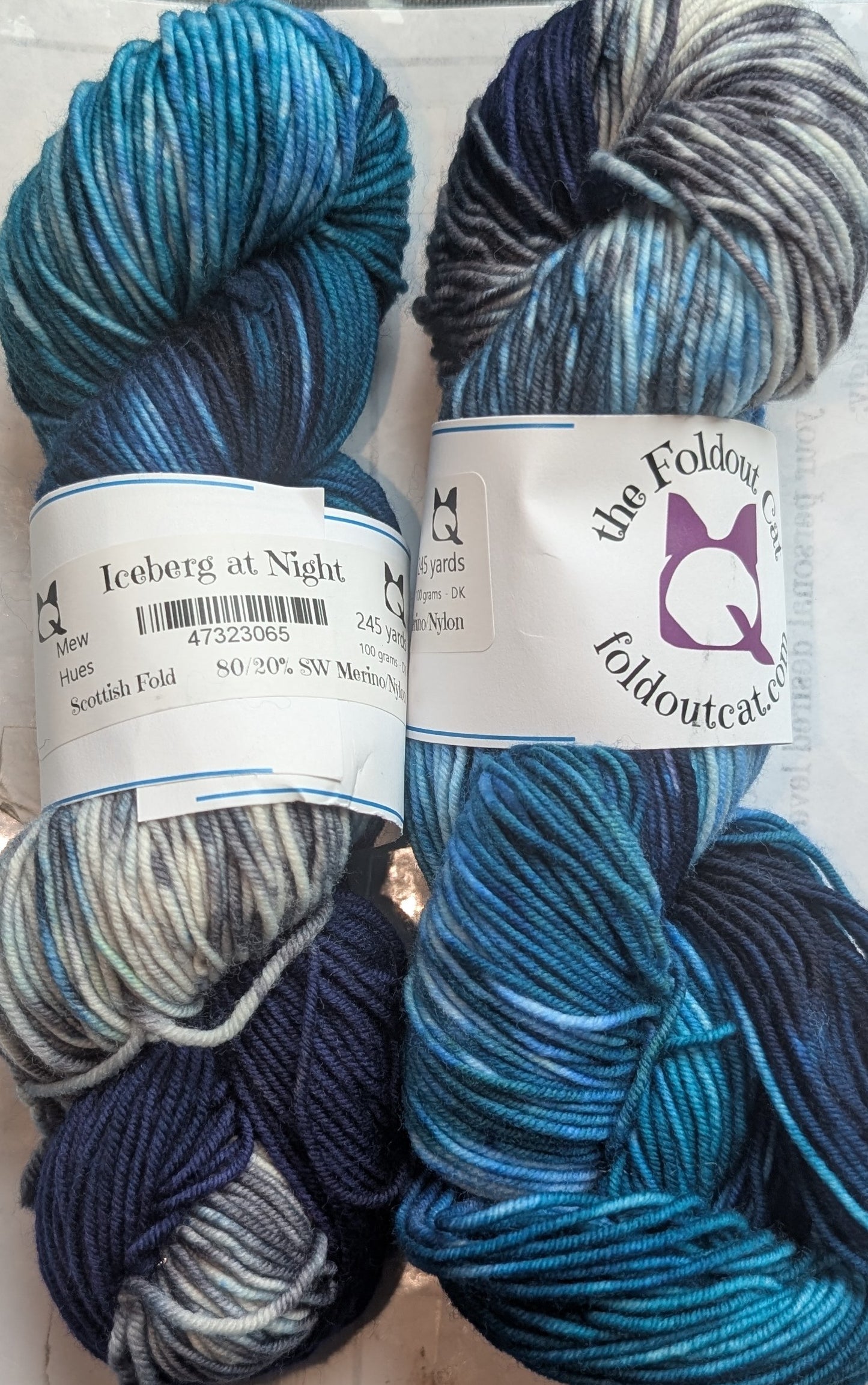 Iceberg at Night - Yarn (DYED TO ORDER)
