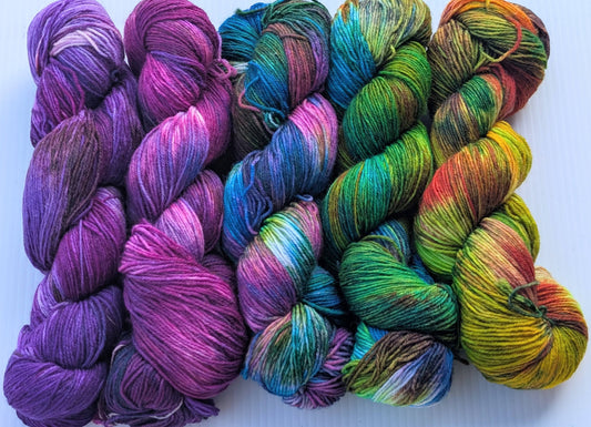 Mad Hatter's Tea Party - Yarn Littermates (DYED TO ORDER)