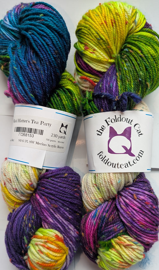 Mad Hatter's Tea Party - Yarn (DYED TO ORDER)