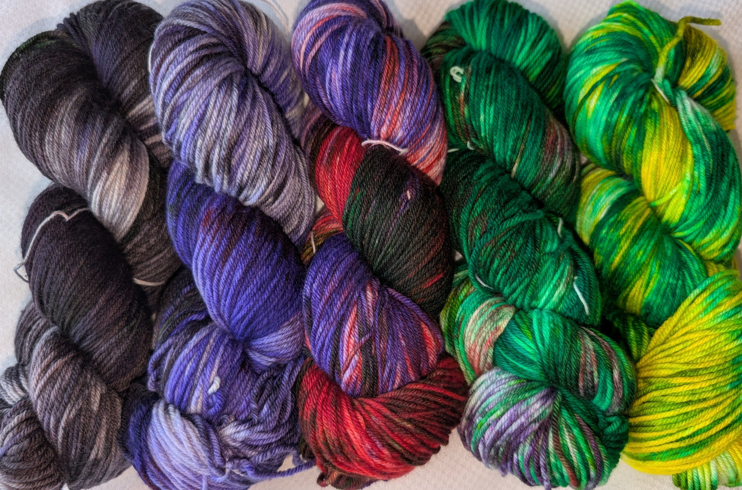 Peggy's Pansies - Yarn Littermates (RTS)