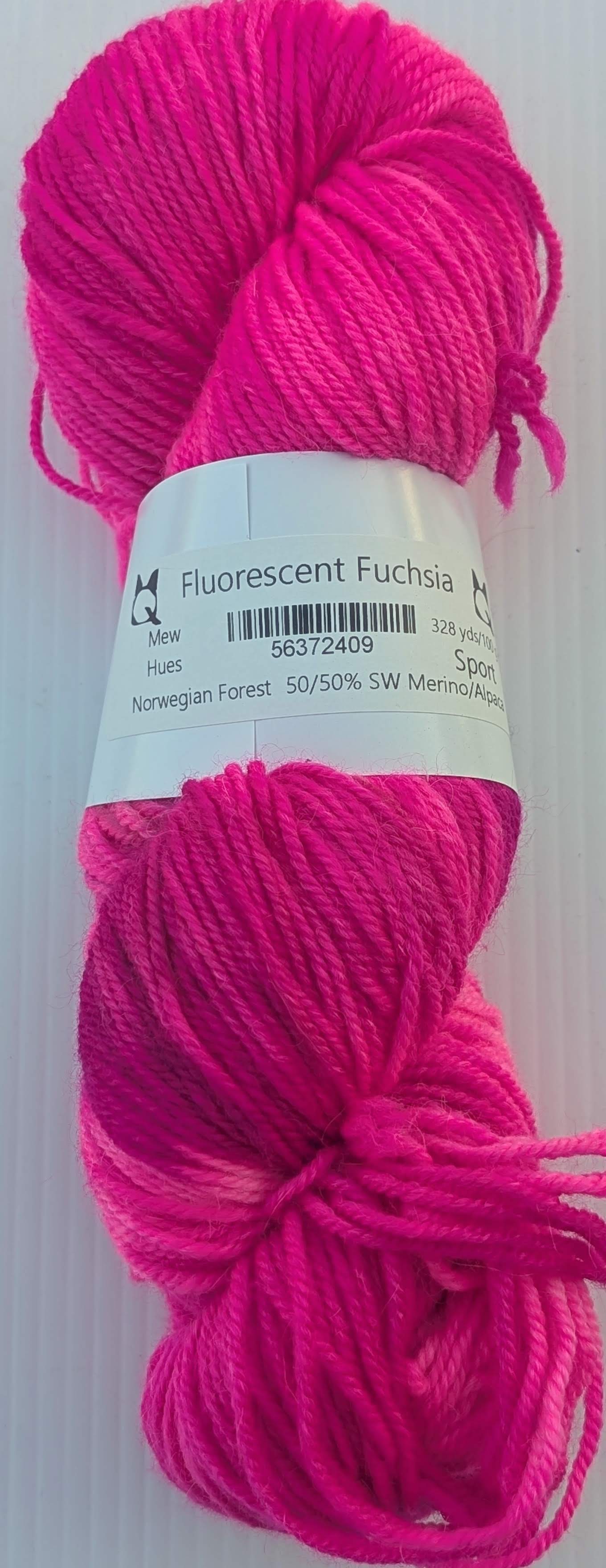 Yarn - Tonal - Fluorescent Fuchsia (RTS)