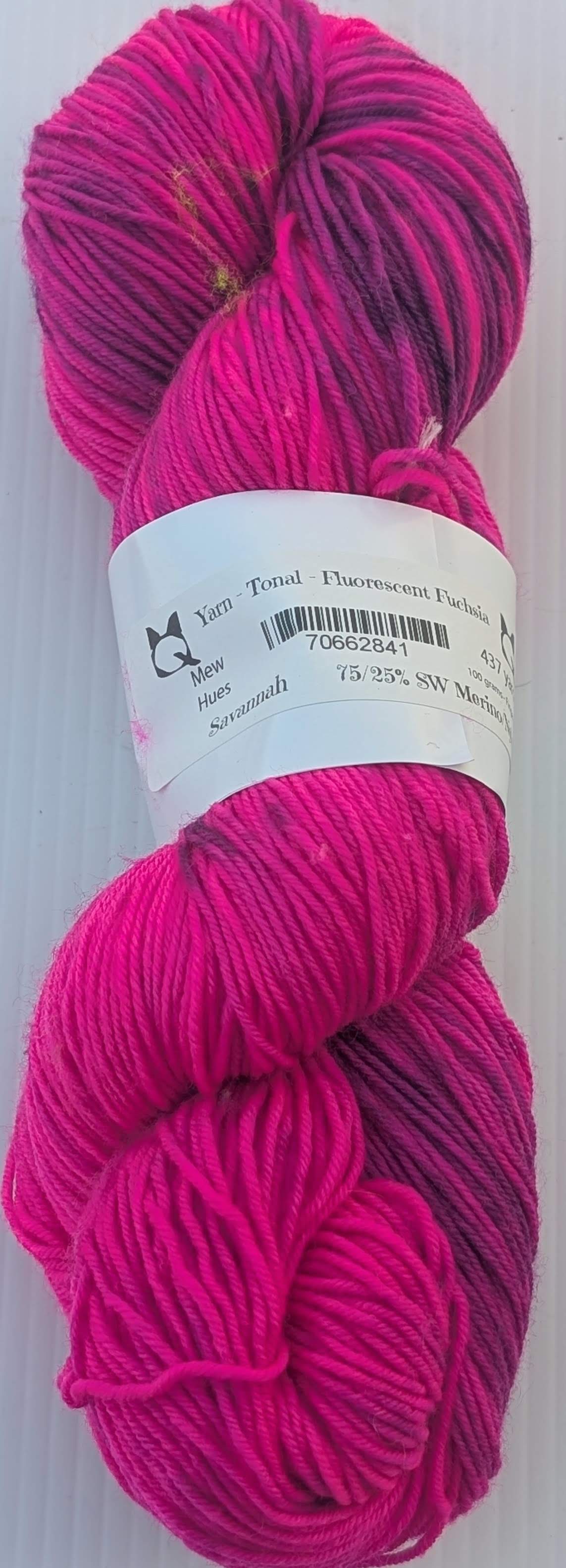 Yarn - Tonal - Fluorescent Fuchsia (RTS)