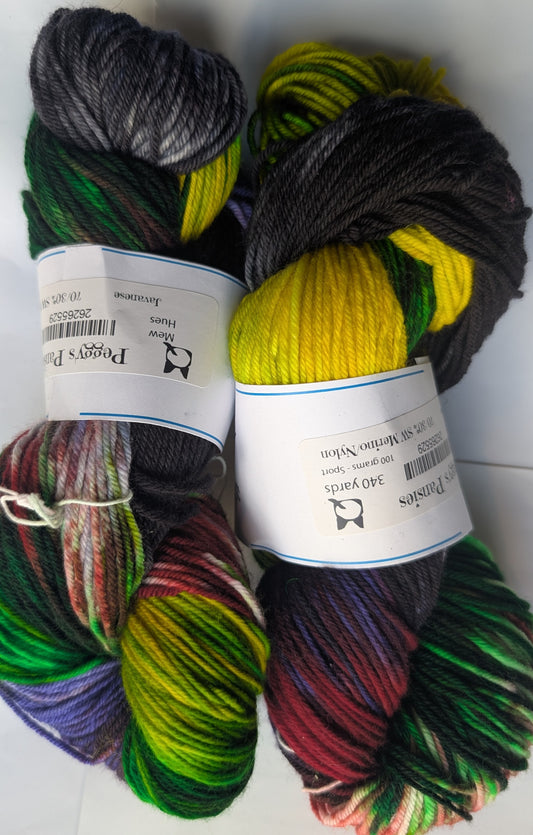 Peggy's Pansies - Yarn (DYED TO ORDER)