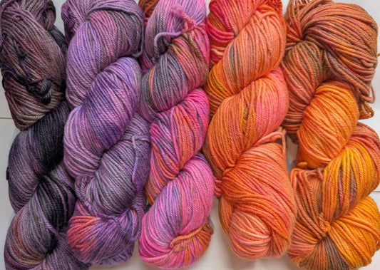 Fluorescent Skies - Yarn Littermates (RTS)