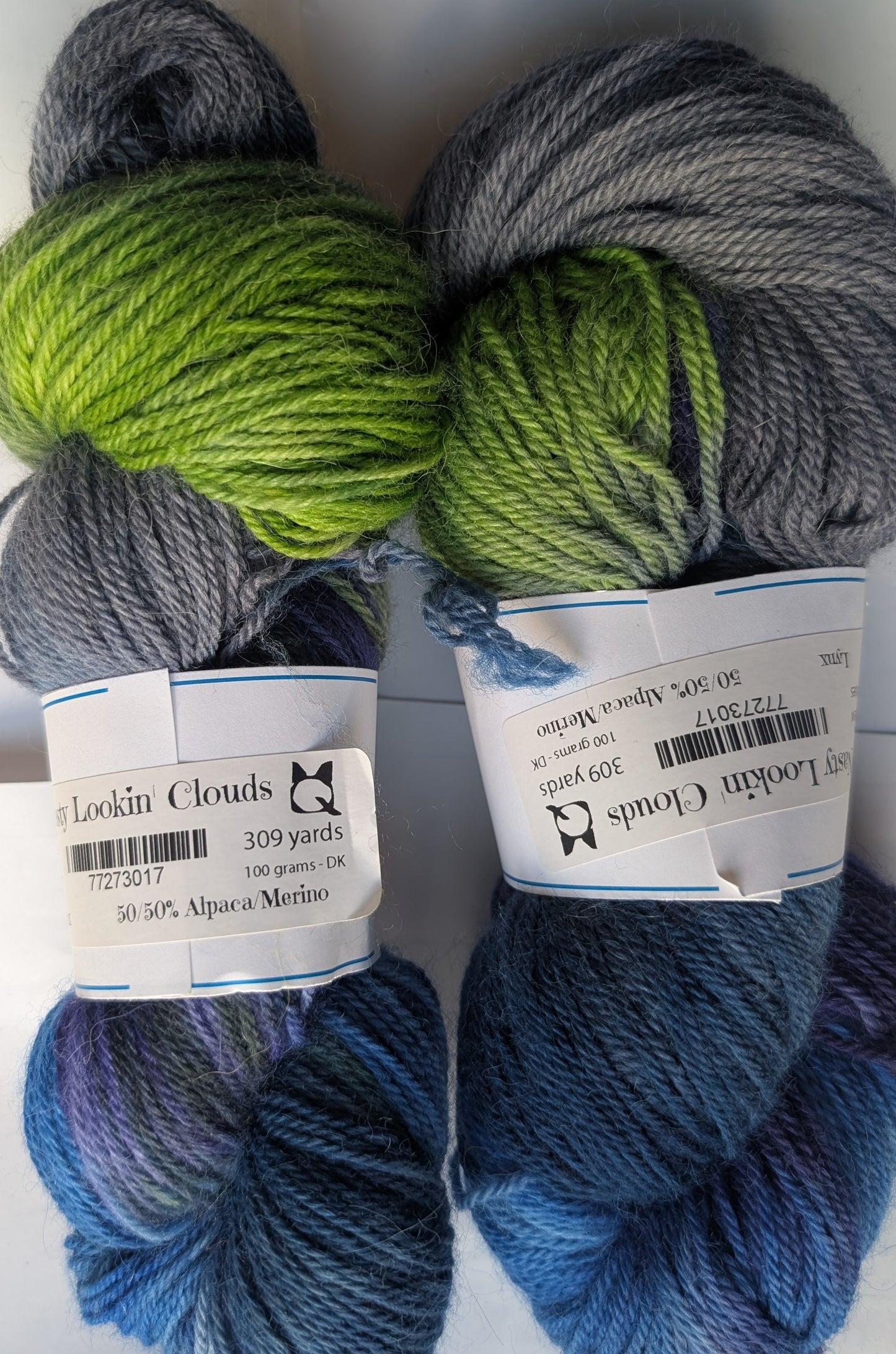 Nasty Lookin' Clouds - Yarn (DYED TO ORDER)