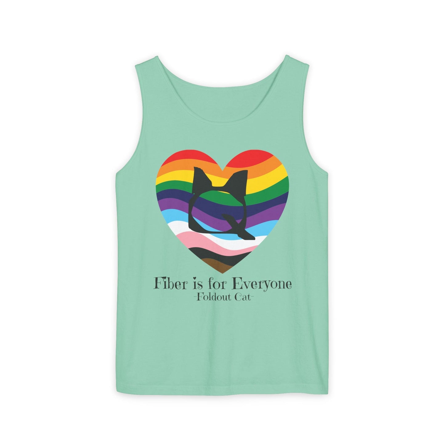 Q Cat Tank Tops