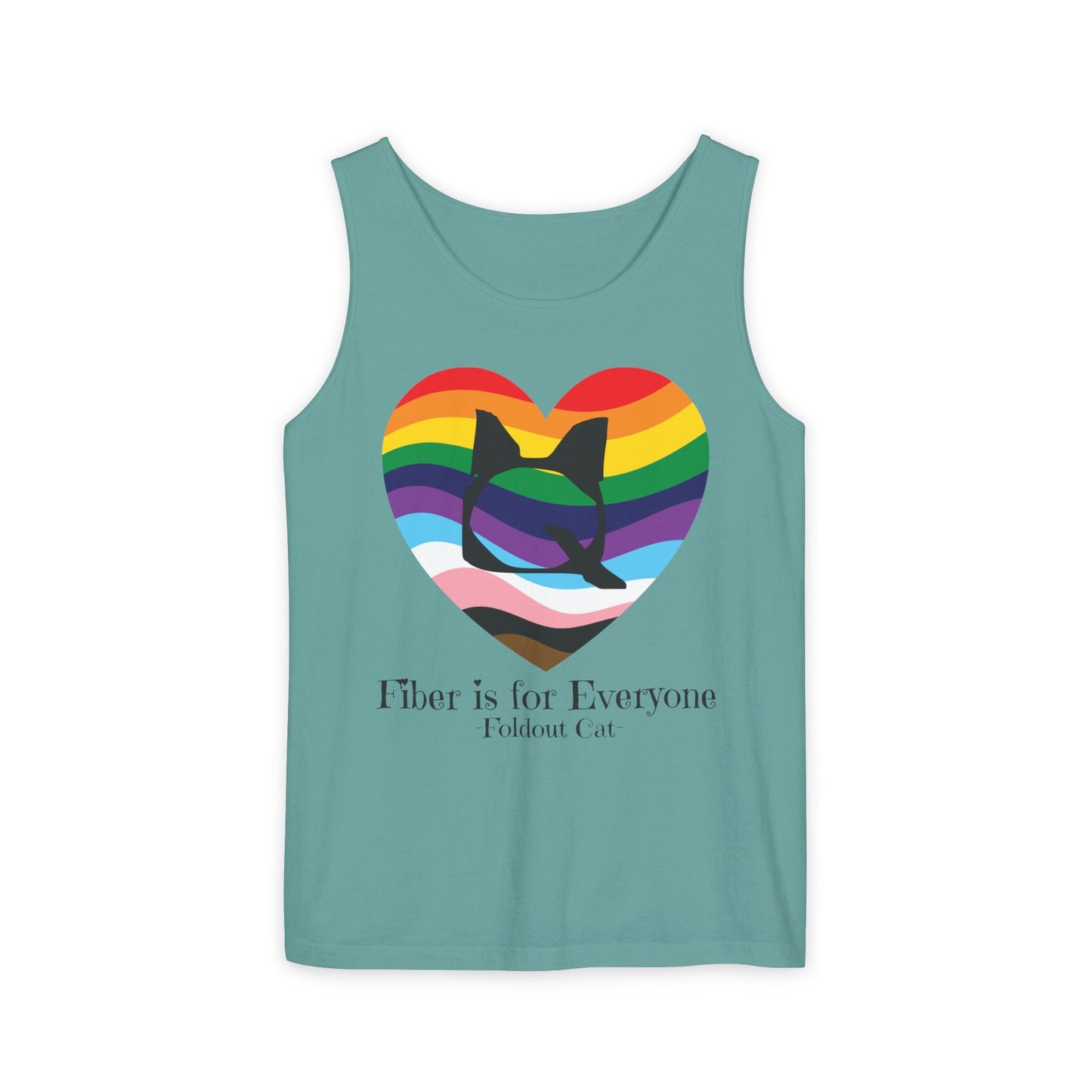Q Cat Tank Tops